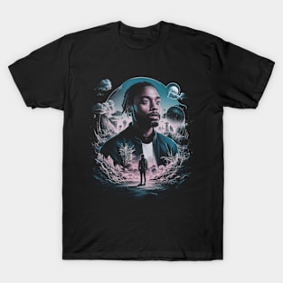 Kendrick Lamar in a dreamlike landscape T-Shirt